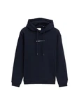 TOM TAILOR DENIM Sweatshirt dunkelblau/weiß