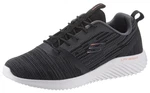 Skechers Bounder Sneaker Grau/Schwarz/Rot/Dunkelgrau