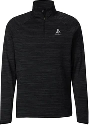 Odlo Rollkragenpullover Mid layer 1/2 zip STEAM schwarz melange