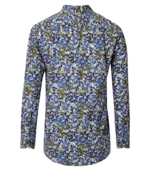 Redmond Langarmhemd Modern Fit Button-Down-Kragen Dunkelblau/Blau/Hellblau/Dunkelgrün