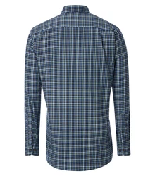 Redmond Langarmhemd Comfort Fit Dunkelgrün/Dunkelblau/Blau
