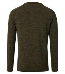 Redmond Strickpullover Uni Dunkelgrün/Khaki