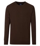 Redmond Strickpullover Uni Dunkelbraun/Braun/Khaki/Dunkelgrün