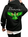RMK Hoodie Herren Kapuzenpullover Pullover Pulli Langarmshirt Heaven Gelb/Dunkelgrün/Schwarz/Grün