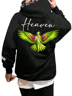 RMK Hoodie Herren Kapuzenpullover Pullover Pulli Langarmshirt Heaven Gelb/Dunkelgrün/Schwarz/Rosa