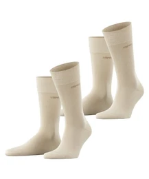 Socken Basic Uni 2-Pack (2-Paar) mit hohem Baumwollanteil