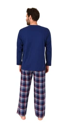 Normann Pyjama Herren Schlafanzug Karo-Optik