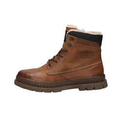 bugatti Herren Schnürboots Stiefel Braun/Beige/Dunkelbraun