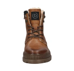 bugatti Herren Schnürboots Stiefel Braun/Beige/Dunkelbraun