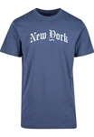 Mister Tee T-Shirt New York Wording Tee Dunkelblau/Blau/Hellblau