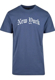 Mister Tee T-Shirt New York Wording Tee Dunkelblau/Blau/Hellblau Mister Tee T-Shirt New York Wording Tee Dunkelblau/Blau/Hellblau