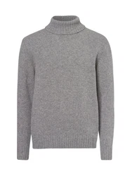 Nils Sundström Strickpullover Grau/Hellgrau/Dunkelgrau