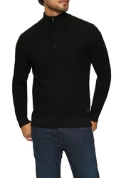 s.Oliver Strickpullover Troyer Schwarz