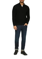 s.Oliver Strickpullover Troyer Schwarz