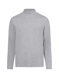 Finshley & Harding Langarmshirt Grau/Hellgrau