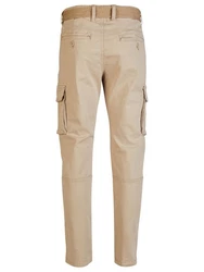 DENIMFY Cargohose DFLuke Tapered Fit Herren Freizeithose Khaki/Beige