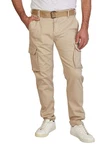 DENIMFY Cargohose DFLuke Tapered Fit Herren Freizeithose Khaki/Beige