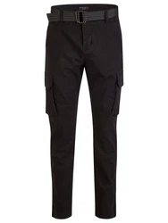 DENIMFY Cargohose DFLuke Tapered Fit Herren Freizeithose Khaki/Schwarz/Dunkelbraun