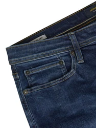 Jack & Jones Straight Jeans JJICLARK Blau/Dunkelblau