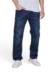 Jack & Jones Straight Jeans JJICLARK Dunkelblau/Blau/Hellblau