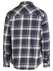 DENIMFY Langarmhemd DFDean Regular Fit Blau/Dunkelblau/Hellblau/Grau