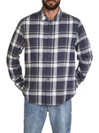 DENIMFY Langarmhemd DFDean Regular Fit Blau/Dunkelblau/Hellblau/Grau