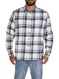 Langarmhemd Herren Karohemd DFDean Regular Fit (1-tlg)