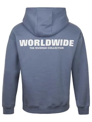 riverso Kapuzenpullover Hoodie RIVDave Blau/Dunkelblau/Grau/Hellblau