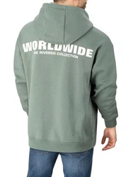 riverso Kapuzenpullover Hoodie RIVDave Grün/Dunkelgrün