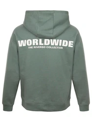 riverso Kapuzenpullover Hoodie RIVDave Grün/Dunkelgrün