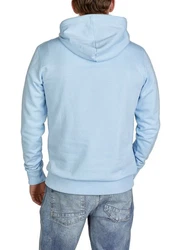 Tom Tailor Kapuzenpullover Printed Hoodie Regular Fit Streetware Sweatshirt Hellblau/Blau