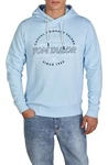 Tom Tailor Kapuzenpullover Printed Hoodie Regular Fit Streetware Sweatshirt Hellblau/Blau