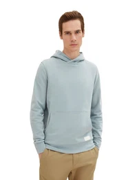 Rundhalspullover Hoodie mit Kngurutasche