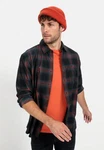 camel active Langarmhemd Rot/Dunkelrot/Hellblau