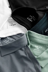 Next Poloshirt 5er-Pack Kurzarm-Poloshirts aus Jersey 