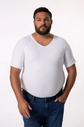 JP1880 Unterziehshirt X Finn Shapewear-Unterhemd (1880) Weiß/Creme/Grau
