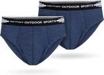 normani Slip 2er Pack Herren Retroshorts Dunkelblau/Blau/Hellblau