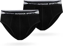 normani Slip 2er Pack Herren Retroshorts Schwarz/Türkis