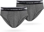 normani Slip 2er Pack Herren Retroshorts Grau/Dunkelgrau