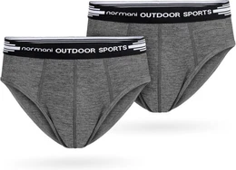 Slip 2er Pack Herren Merino Slip Unterhose Retroshorts atmungsaktive Boxershorts