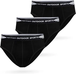 normani Slip 3er Pack Herren Merino Slip Schwarz/Dunkelgrün/Grau/Khaki/Dunkelgrau/Braun