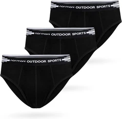 normani Slip 3er Pack Herren Merino Slip Schwarz/Dunkelgrün/Grau/Khaki/Dunkelgrau/Braun