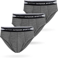 normani Slip 3er Pack Herren Merino Slip Grau/Dunkelgrau