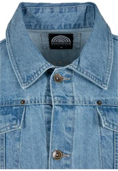 Southpole Script Denim Jacket Blau/Hellblau