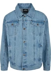 Southpole Script Denim Jacket Blau/Hellblau
