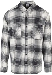 Langarmhemd Herren Mock Check Shirt (1-tlg)