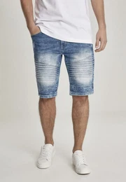 Stoffhose Herren Biker Denim Shorts (1-tlg)