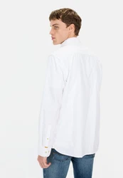 camel active Langarmhemd Weiß/Creme