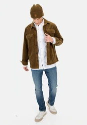 camel active Langarmhemd Weiß/Creme