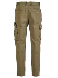 DENIMFY Cargohose DFLuke Tapered Fit Herren Freizeithose Khaki/Dunkelgrün